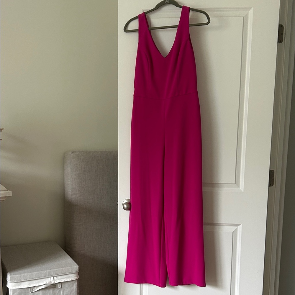 Vibrant Pink Sleeveless Jumpsuit